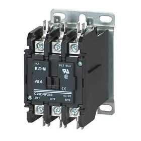 C25DNF240A - Cutler Hammer 40A 2-Pole Definite Purpose Contactor 120VAC Coil, C2