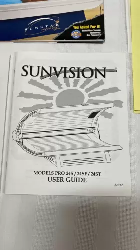 24ST ETS TAN Sunvision Tanning Bed User Catalog #2