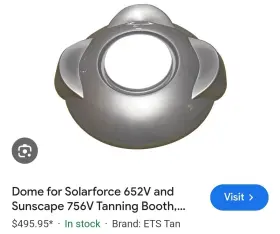 4926660-01 ETS TAN Dome Solarforce Sunscape Tanning Booth