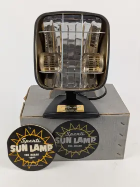 P107 SPERTI Sun Lamp Manual Box Watts Miami