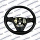 2004-2006 CADILLAC SRX STEERING WHEEL BLACK LEATHER WITH AUDIO CONTROLS OEM
