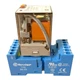 Finder 60.13.8.230.0040 plug -in relay + 90.03 relay socket -used-