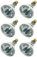 GE 48069 125 Watt R40 Infrared Heat Reflector Light Bulb Lamp - Pack of 6