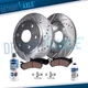 355mm Front Drilled Disc Rotors Brake Pads for 2006-2010 Cadillac STS CTS 6-LUG