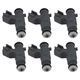 6 Gas Fuel Injectors for Cadillac STS/CTS 3.6L 2004-2006 0280156131 Top Feed