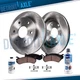 355mm Front Disc Brake Rotors Ceramic Brake Pads fit for Cadillac CTS STS 6 LUG
